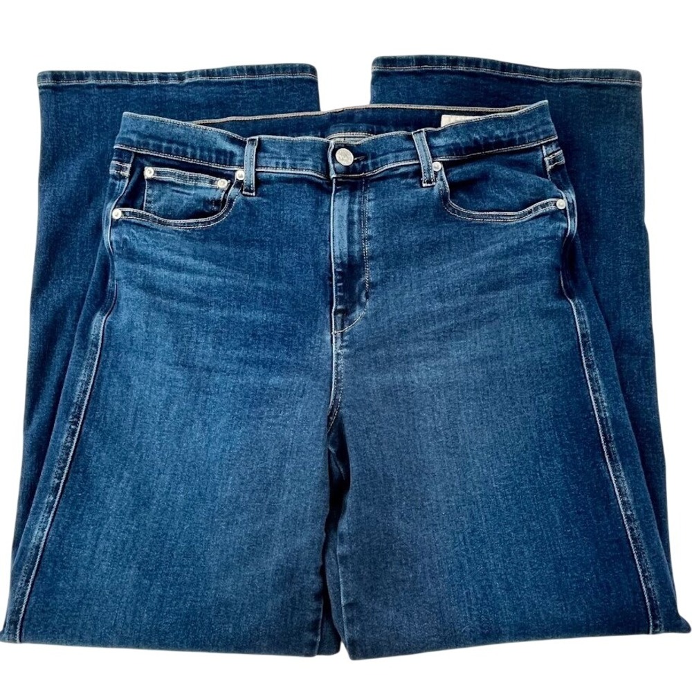 AYR The Dynamo Wide Leg‎ Jeans Women's 34 Blue High Rise 70's Style Denim